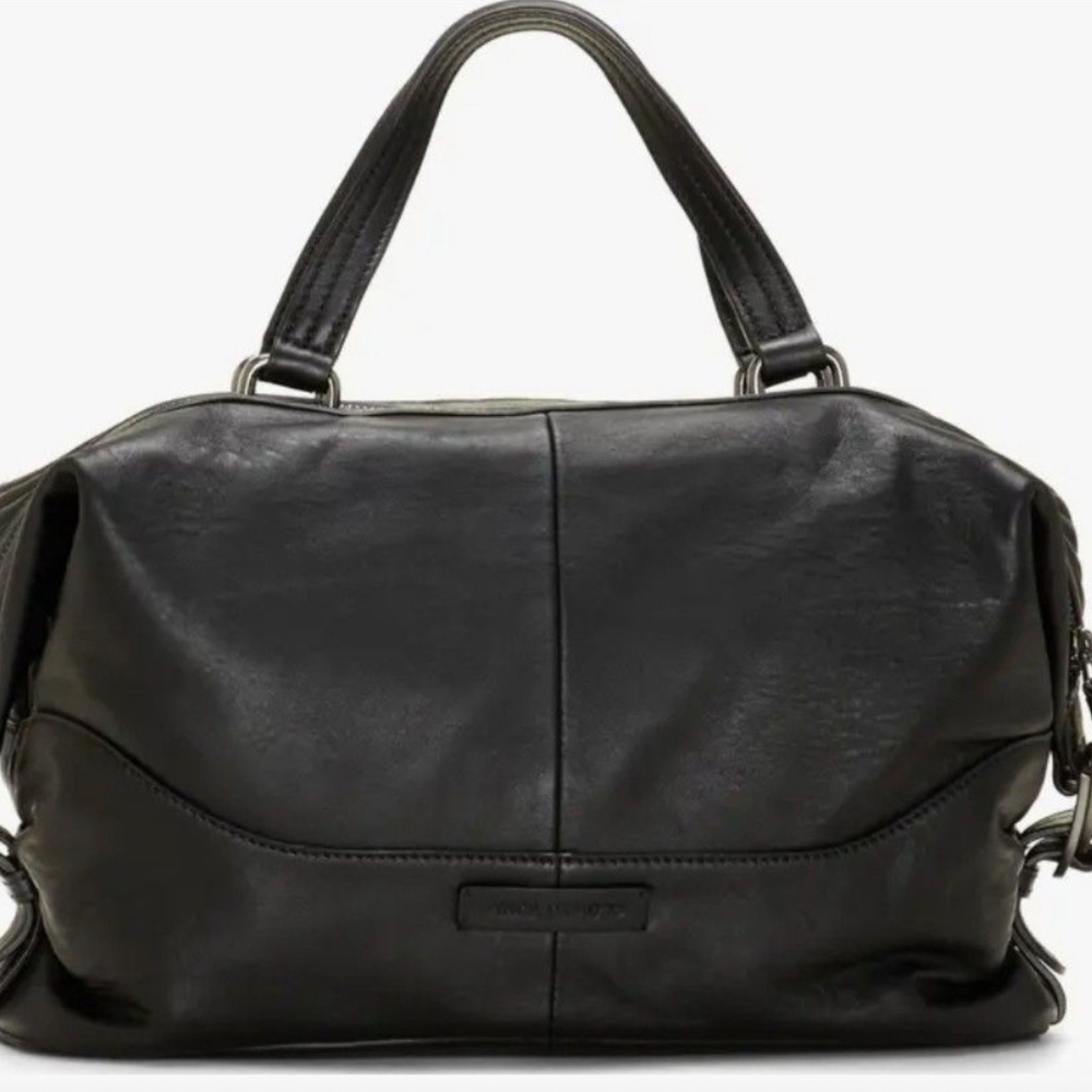 NEW Vince Camuto Tave Satchel – Black Quilted Leather - Picture 2 of 13